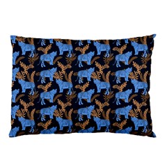 Blue Tigers Pillow Case by SychEva