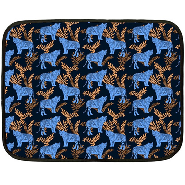 Blue Tigers Double Sided Fleece Blanket (Mini) 