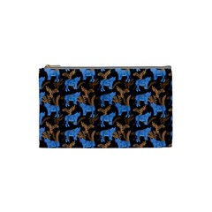 Blue Tigers Cosmetic Bag (small) by SychEva