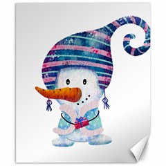 Snowman Canvas 8  X 10  by SychEva