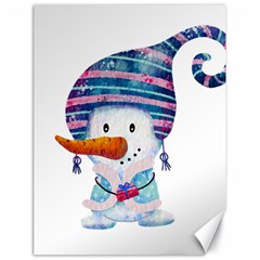 Snowman Canvas 18  X 24  by SychEva