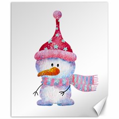 Snowman Canvas 8  X 10  by SychEva