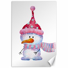 Snowman Canvas 12  X 18  by SychEva