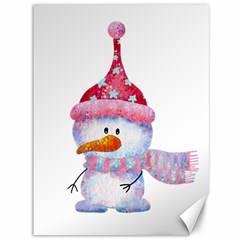 Snowman Canvas 36  X 48  by SychEva