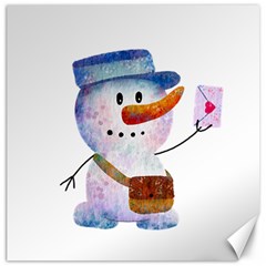 Snowman Canvas 12  X 12  by SychEva