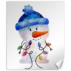 Snowman Canvas 8  X 10  by SychEva