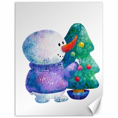 Snowman Canvas 12  X 16  by SychEva