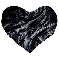 Giger Love Letter Large 19  Premium Flano Heart Shape Cushions by MRNStudios