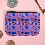 Pink 50s Pattern Mini Coin Purse Front