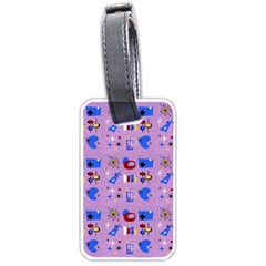 Pink 50s Pattern Luggage Tag (one Side) by NerdySparkleGoth