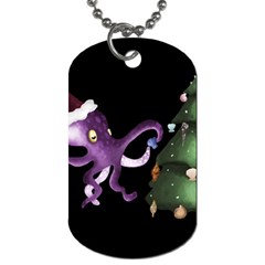 Octopus Black Dog Tag (Two Sides)