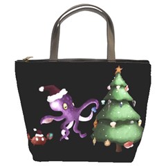 Octopus Black Bucket Bag