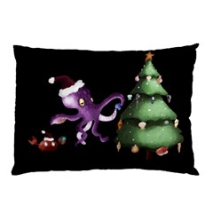 Octopus Black Pillow Case