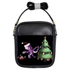 Octopus Black Girls Sling Bag