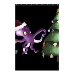 Octopus Black Shower Curtain 48  x 72  (Small) 