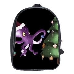 Octopus Black School Bag (XL)