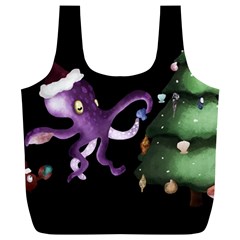 Octopus Black Full Print Recycle Bag (XL)