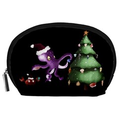 Octopus Black Accessory Pouch (large) by Blueketchupshop