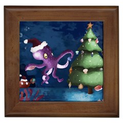 Octopus Color Framed Tile by Blueketchupshop