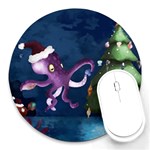 Octopus Color Round Mousepads Front