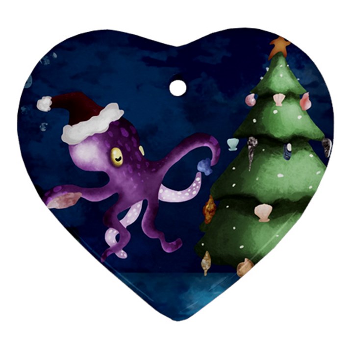 Octopus Color Ornament (Heart)