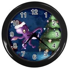 Octopus Color Wall Clock (black) by Blueketchupshop