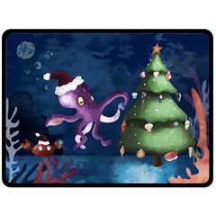 Octopus Color Fleece Blanket (large)  by Blueketchupshop