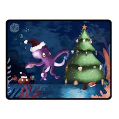 Octopus Color Double Sided Fleece Blanket (small)  by Blueketchupshop