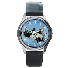 U Boji Round Metal Watch by Blueketchupshop