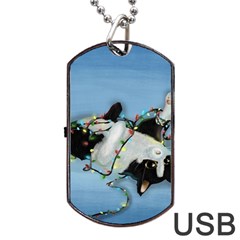 U Boji Dog Tag Usb Flash (two Sides)