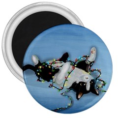 Christmas Cat 3  Magnets