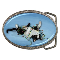 Christmas Cat Belt Buckles