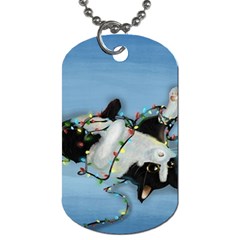 Christmas Cat Dog Tag (two Sides) by Blueketchupshop