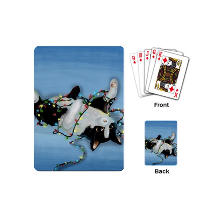 Christmas Cat Playing Cards Single Design (Mini)