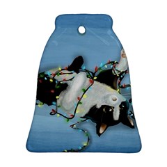 Christmas Cat Ornament (bell) by Blueketchupshop