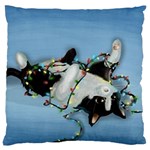 Christmas Cat Large Cushion Case (One Side) Front