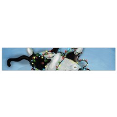 Christmas Cat Small Flano Scarf