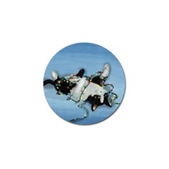 Christmas Cat Golf Ball Marker (4 Pack) by Blueketchupshop