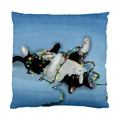 Christmas Cat Standard Cushion Case (two Sides)