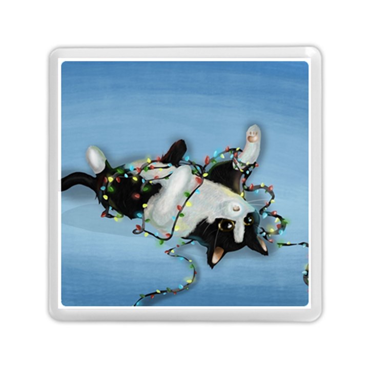 Christmas Cat Memory Card Reader (Square)