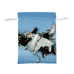 Christmas Cat Lightweight Drawstring Pouch (s)