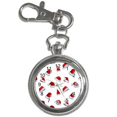 Red Christmas Hats Key Chain Watches by SychEva