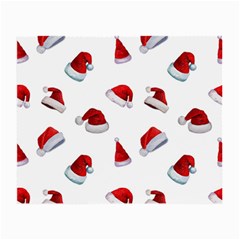 Red Christmas Hats Small Glasses Cloth by SychEva