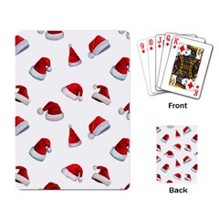 Red Christmas Hats Playing Cards Single Design (rectangle) by SychEva