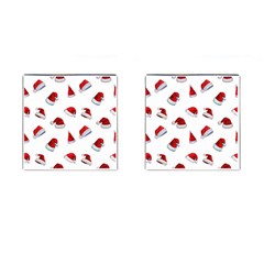 Red Christmas Hats Cufflinks (square) by SychEva