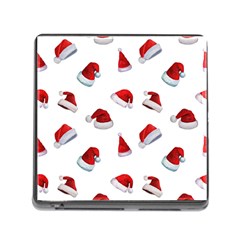 Red Christmas Hats Memory Card Reader (square 5 Slot) by SychEva