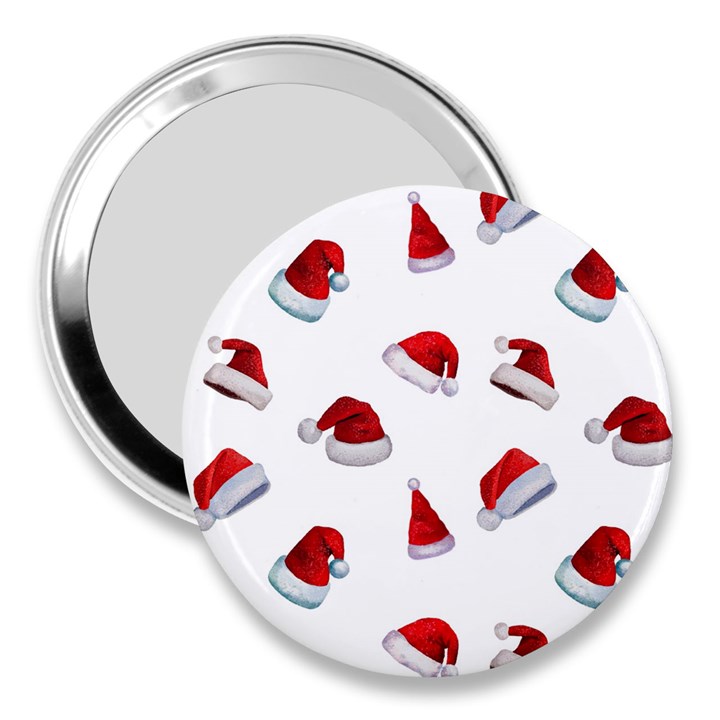 Red Christmas Hats 3  Handbag Mirrors