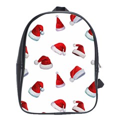 Red Christmas Hats School Bag (xl) by SychEva