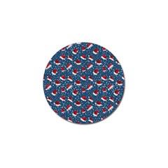 Blue Christmas Hats Golf Ball Marker (4 Pack) by SychEva