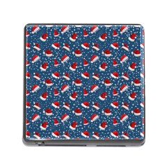 Blue Christmas Hats Memory Card Reader (square 5 Slot) by SychEva